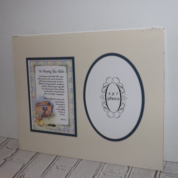 🕊️ “We Baptize This Child” Frame & Prayer · 5x7" - Picture 3 of 5